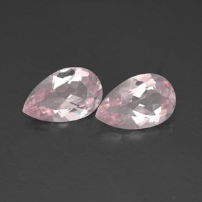 Morganite naturale rosa da  ct, taglio a pera, VVS-VS