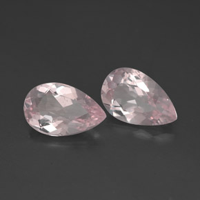 Morganite naturale rosa da  ct, taglio a pera, VVS-VS