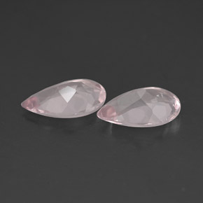 Morganite naturale rosa da  ct, taglio a pera, VVS-VS
