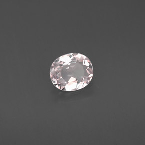 Morganite naturale rosa da 0,54 ct, taglio ovale, VVS-VS
