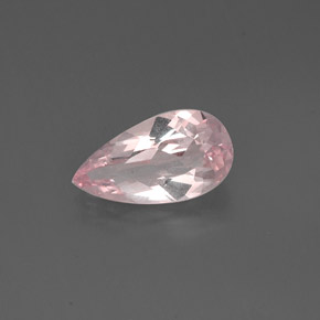 Morganite naturale rosa da 1,21 ct, taglio a pera, VVS-VS