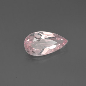 Morganite naturale rosa da 1,21 ct, taglio a pera, VVS-VS