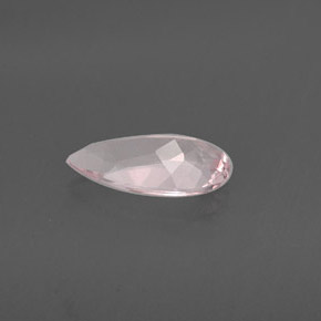 Morganite naturale rosa da 1,21 ct, taglio a pera, VVS-VS