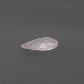 Morganite naturale rosa da 0,67 ct, taglio a pera, VVS-VS