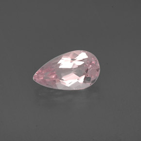 Morganite naturale rosa da 1,25 ct, taglio a pera, VVS-VS