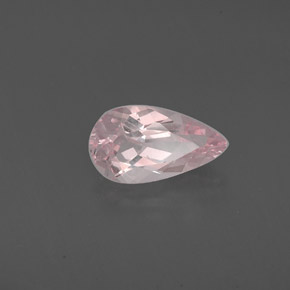 Morganite naturale rosa da 1,25 ct, taglio a pera, VVS-VS