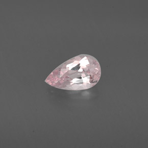 Morganite naturale rosa da 0,73 ct, taglio a pera, VVS-VS