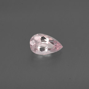 Morganite naturale rosa da 0,73 ct, taglio a pera, VVS-VS