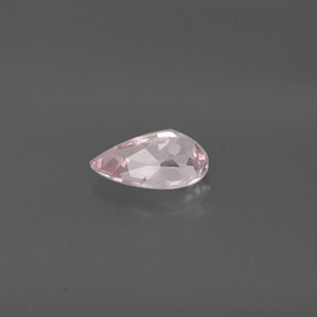 Morganite naturale rosa da 0,73 ct, taglio a pera, VVS-VS