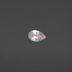 Morganite Rosa chiaro naturale da 0.40 ct, Forma a pera, VVS-VS