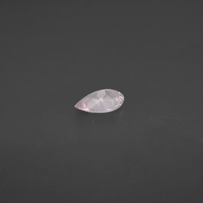 Morganite Rosa chiaro naturale da 0.40 ct, Forma a pera, VVS-VS