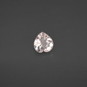 Morganite Rosa chiaro naturale da 0.65 ct, A forma di cuore, VVS