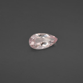 Morganite naturale rosa da 0,92 ct, taglio a pera, VVS