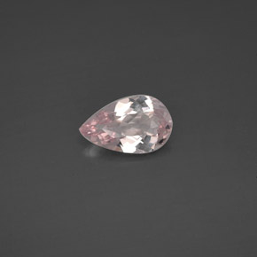 Morganite naturale rosa da 1,11 ct, taglio a pera, VVS