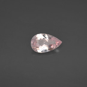Morganite naturale rosa da 1,11 ct, taglio a pera, VVS