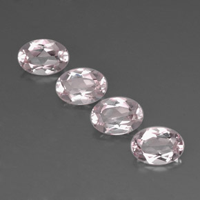 Morganite naturale rosa da  ct, taglio ovale, VVS