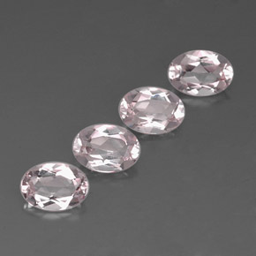 Morganite naturale rosa da  ct, taglio ovale, VVS