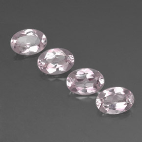 Morganite naturale rosa da  ct, taglio ovale, VVS