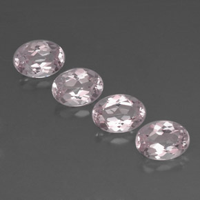 Morganite naturale rosa da  ct, taglio ovale, VVS