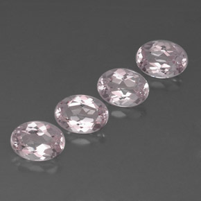 Morganite naturale rosa da  ct, taglio ovale, VVS