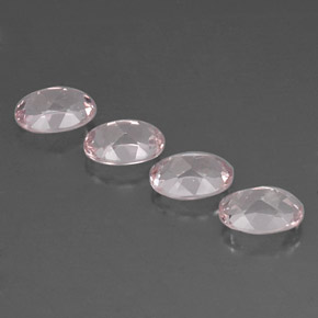 Morganite naturale rosa da  ct, taglio ovale, VVS