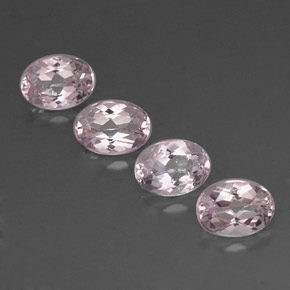 Morganite naturale rosa da  ct, taglio ovale, VVS