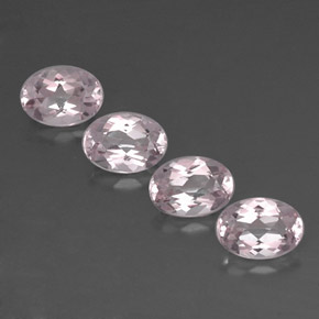 Morganite naturale rosa da  ct, taglio ovale, VVS
