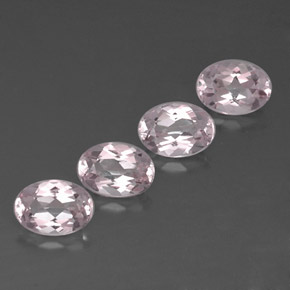 Morganite naturale rosa da  ct, taglio ovale, VVS