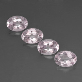 Morganite naturale rosa da  ct, taglio ovale, VVS