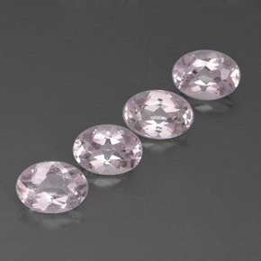 Morganite naturale rosa da  ct, taglio ovale, VVS