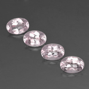 Gemme di Morganite Rosa chiaro naturale da  ct, Taglio ovale, VVS