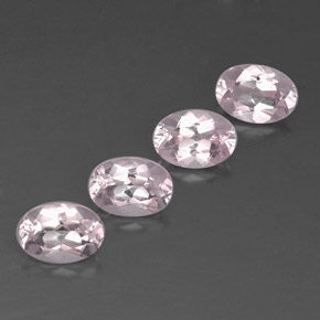 Gemme di Morganite Rosa chiaro naturale da  ct, Taglio ovale, VVS