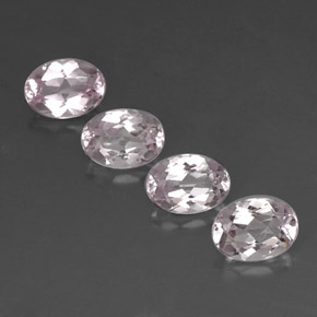 Morganite naturale rosa da  ct, taglio ovale, VVS