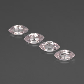 Morganite naturale rosa da  ct, marchesa, VVS