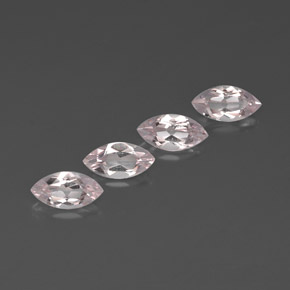 Morganite naturale rosa da  ct, marchesa, VVS