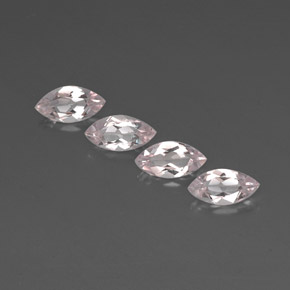 Morganite naturale rosa da  ct, marchesa, VVS