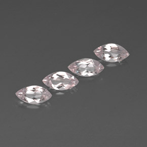 Morganite naturale rosa da  ct, marchesa, VVS