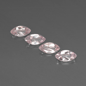 Morganite naturale rosa da 2,28 ct, marchesa, VVS