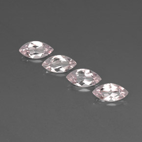 Morganite naturale rosa da  ct, marchesa, VVS