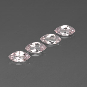 Morganite naturale rosa da  ct, marchesa, VVS