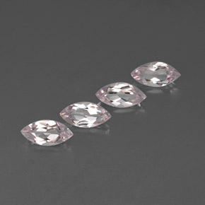 Morganite naturale rosa da  ct, marchesa, VVS