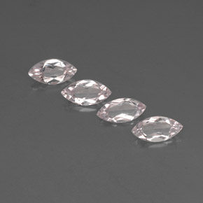 Morganite naturale rosa da  ct, marchesa, VVS
