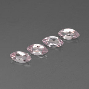 Morganite naturale rosa da  ct, marchesa, VVS