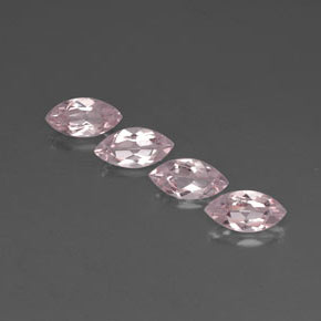 Morganite naturale rosa da  ct, marchesa, VVS