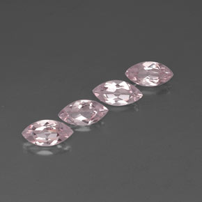 Morganite naturale rosa da  ct, marchesa, VVS