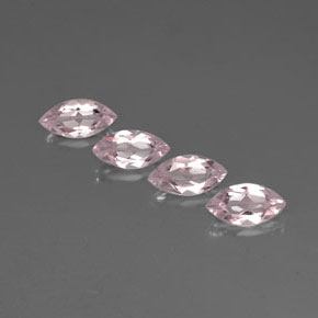 Morganite naturale rosa da  ct, marchesa, VVS