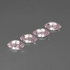 Morganite naturale rosa da  ct, marchesa, VVS