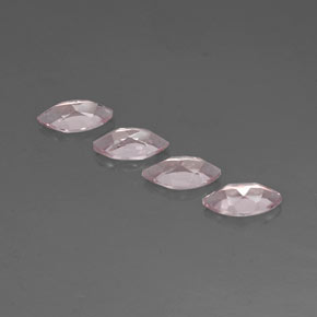 Morganite naturale rosa da  ct, marchesa, VVS