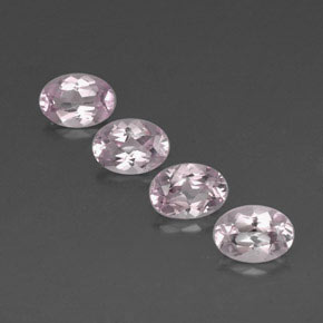 Morganite naturale rosa da  ct, taglio ovale, VVS