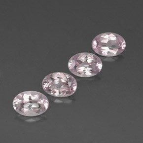 Morganite naturale rosa da  ct, taglio ovale, VVS